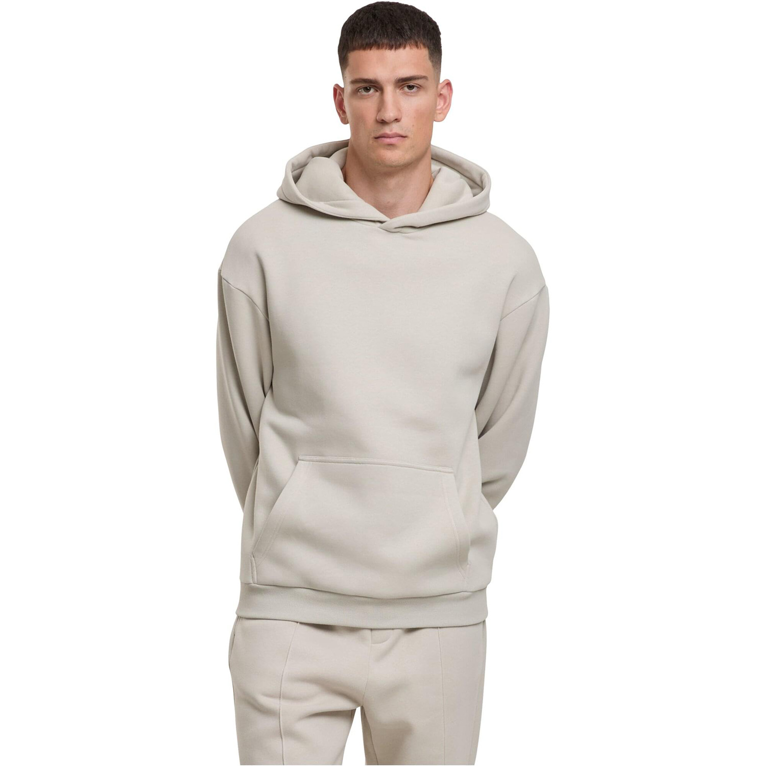 Urban Classics Fluffy Hoody Light Asphalt