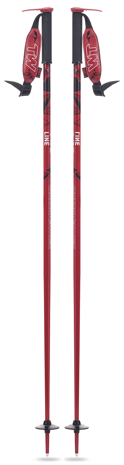 thumbnail image 2 of LINE Wallischtick Adult Ski Poles - 90-115cm, 6061 Aluminum, BMX Grip 2 of 14