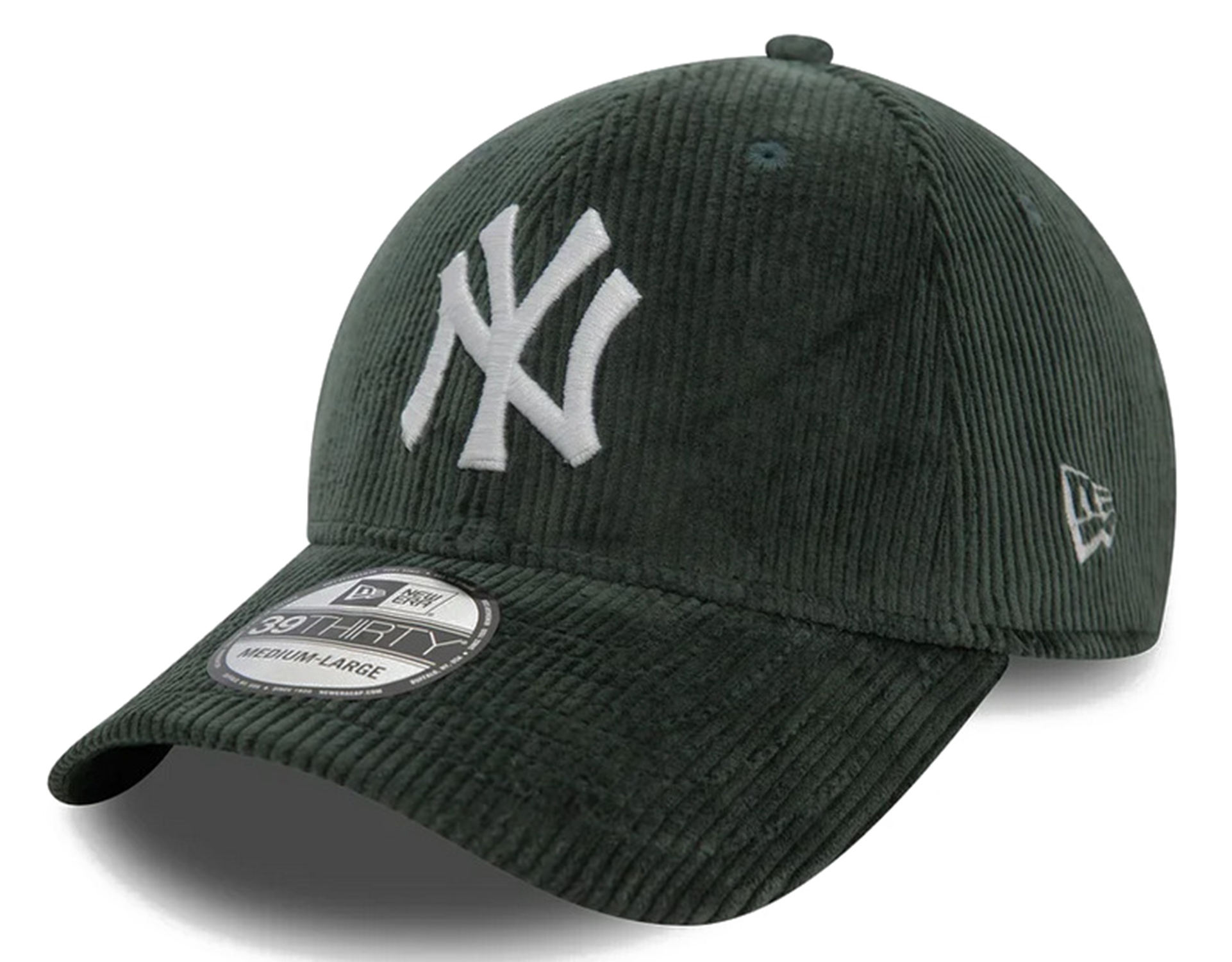 New Era Cord 39Thirty Cap New York Yankees Dark Green 25037