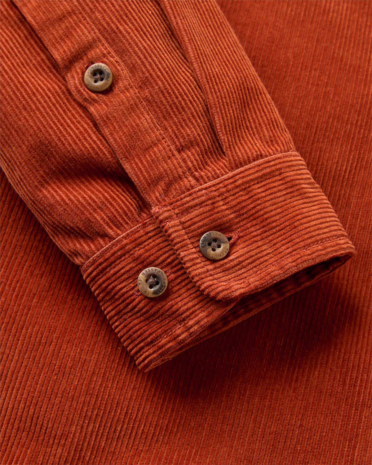 Passenger Backcountry Cord Hemd Dark Rust