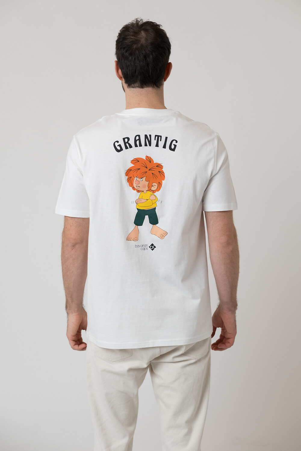 Bavarian Caps Grantler Klub: Pumuckl T-Shirt Altweiß