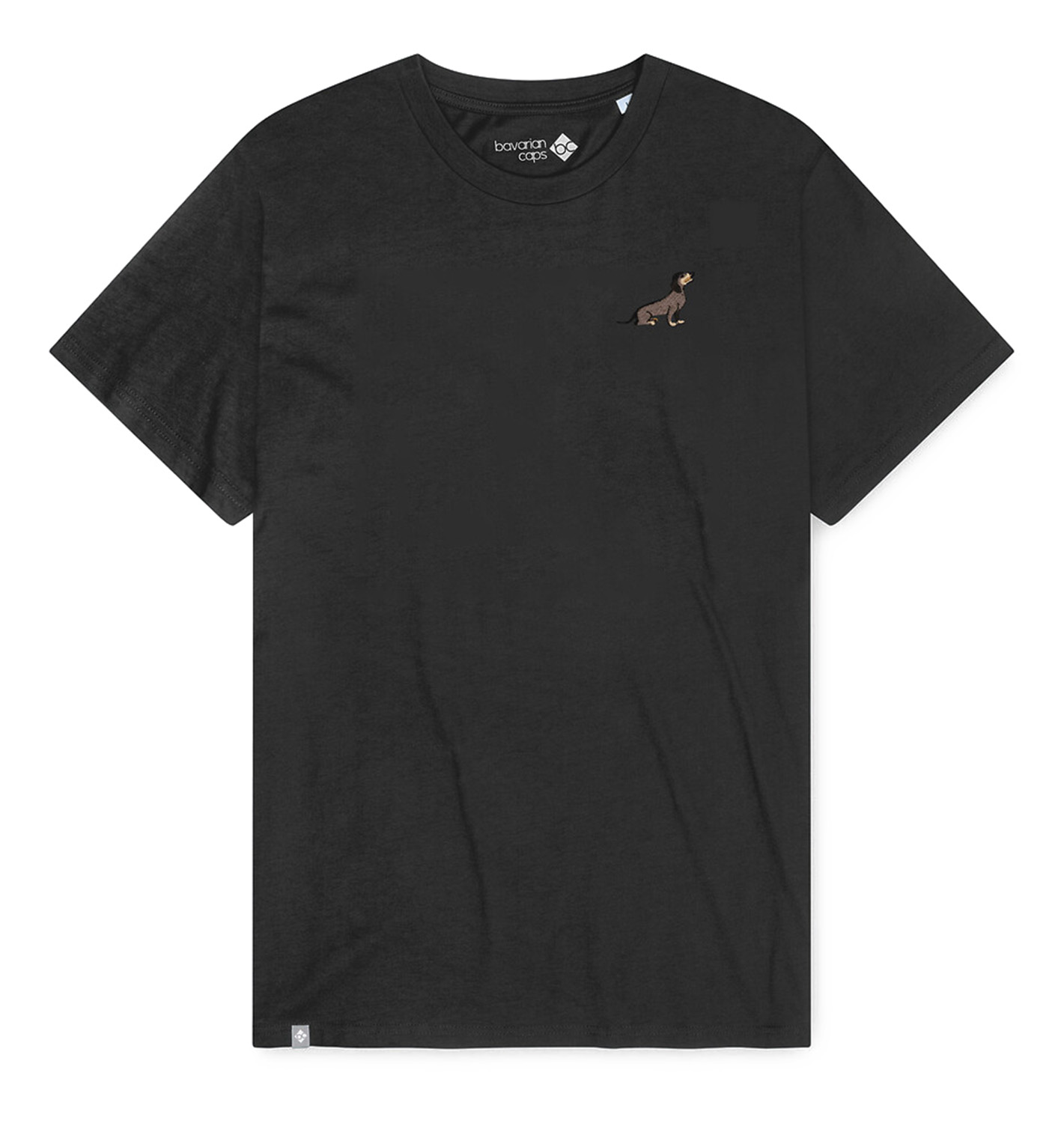 Bavarian Caps Dackel T-Shirt Schwarz 26603