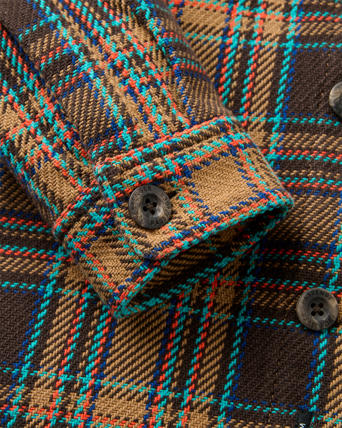 Passenger Island Heavy Twill Hemd Caramel Espresso