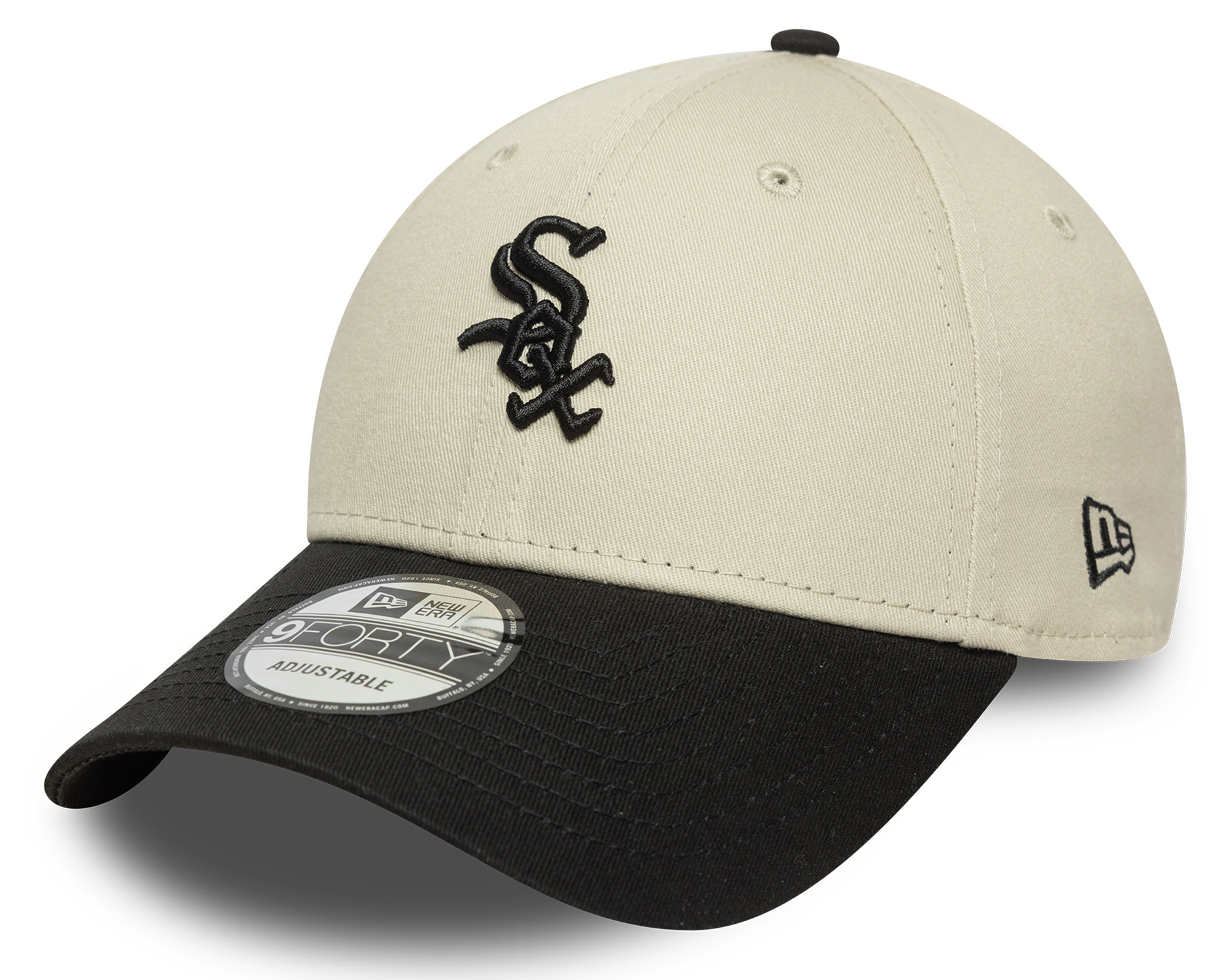 New Era Colour Block 9Forty Cap Chicago White Sox Beige 25620