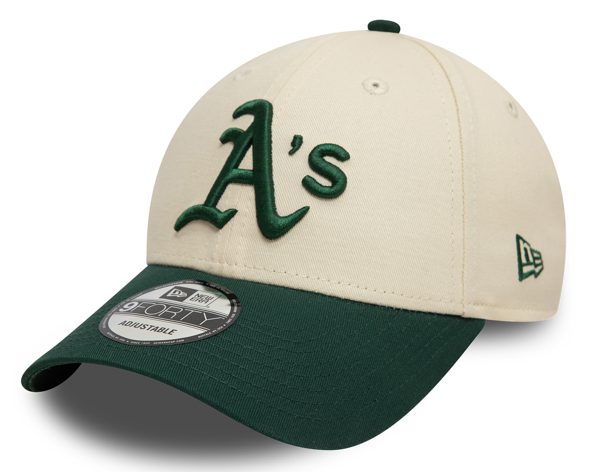 New Era Colour Block 9Forty Cap Oakland Athletics Beige 25046