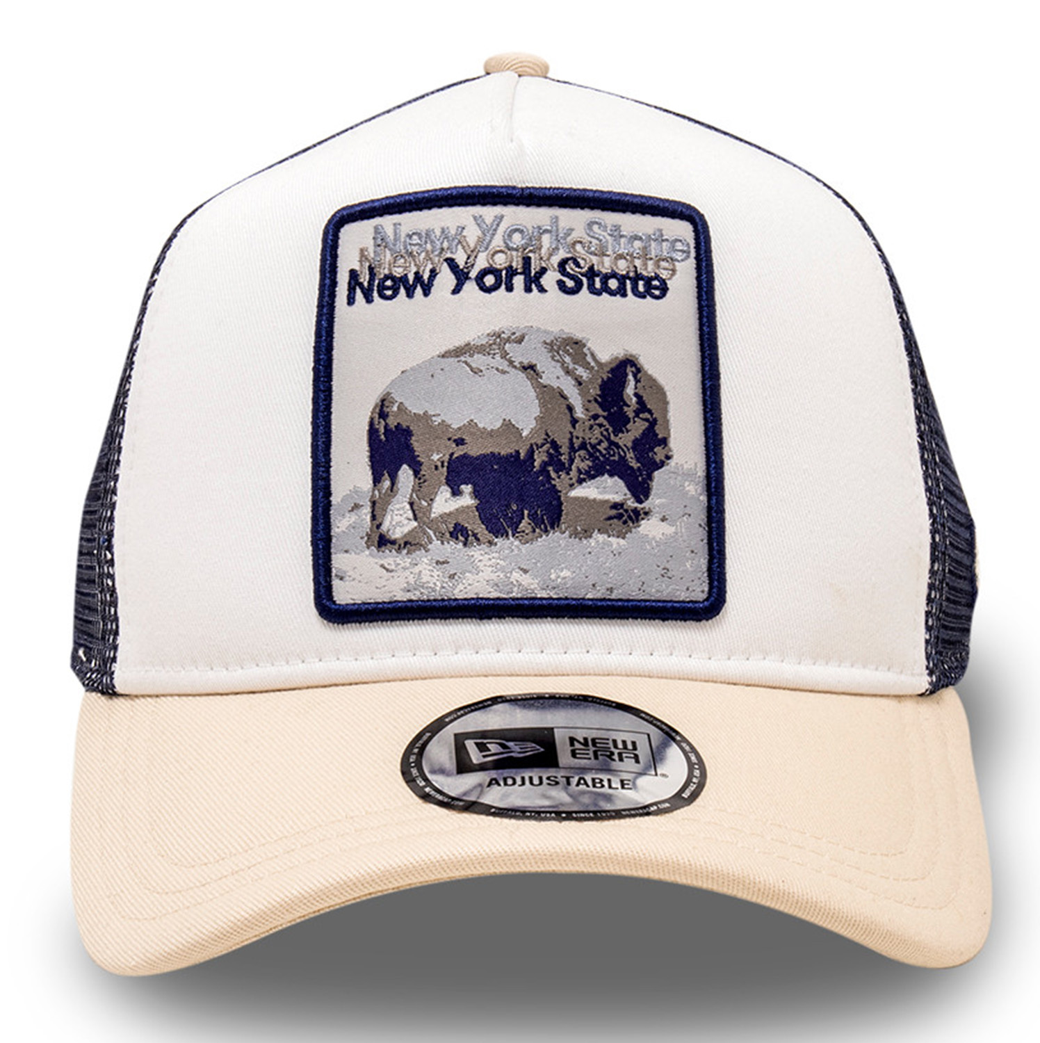New Era NY State Bison 940 Trucker Cap Beige 16172
