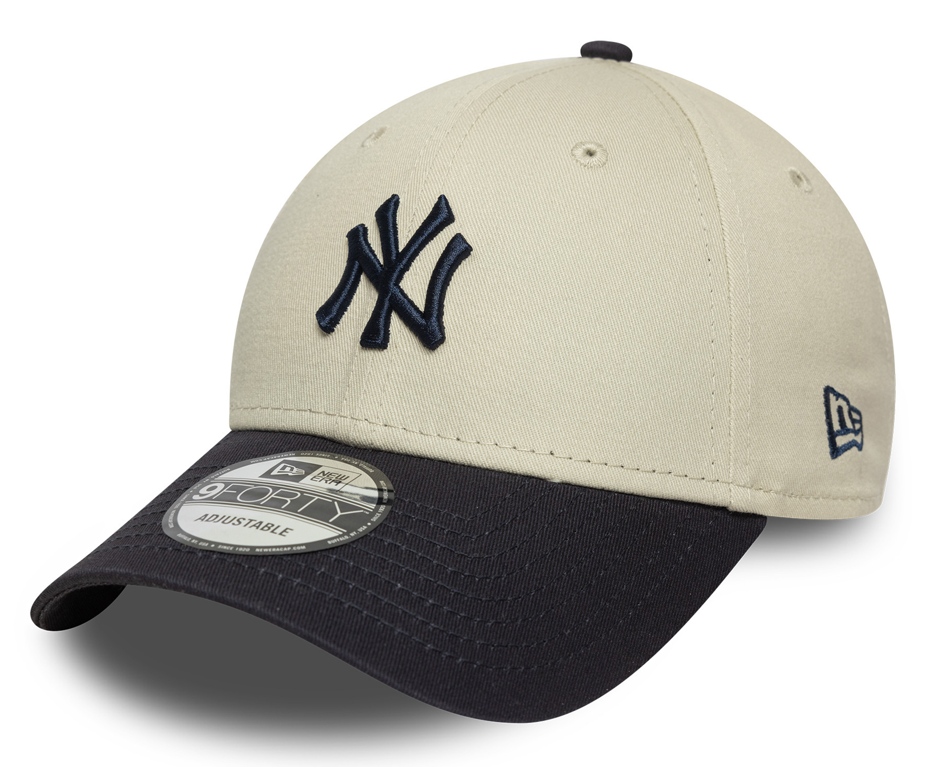 New Era Colour Block 9Forty Cap New York Yankees Beige 25621