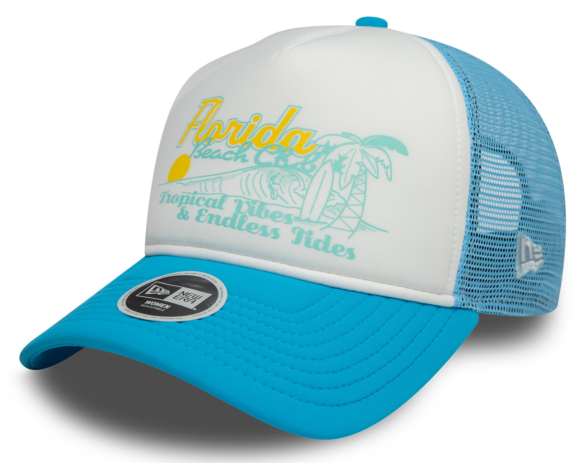 New Era Damen Foam Trucker Cap Blue White 25189