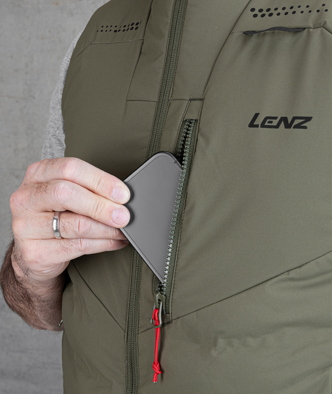 Lenz Heat Vest Weste 3.0 + Heat Pads Olive