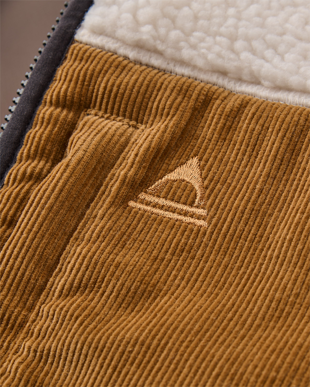 Passenger Trekker Deep Pile Sherpa Weste Warm Ivory
