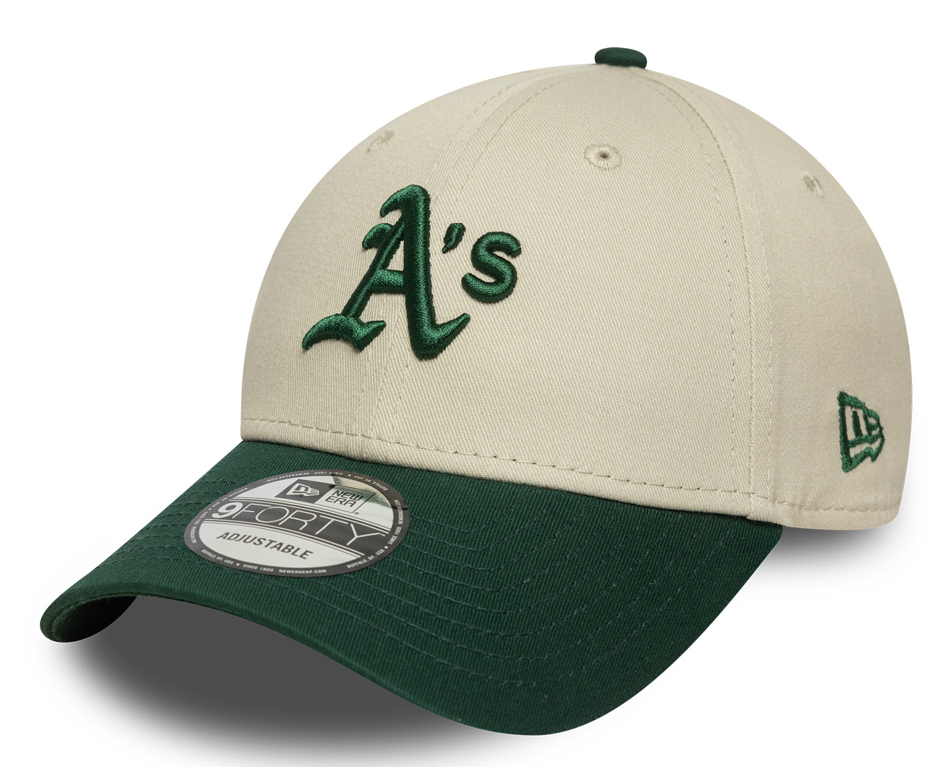 New Era Colour Block 9Forty Cap Oakland Athletics Beige 25622