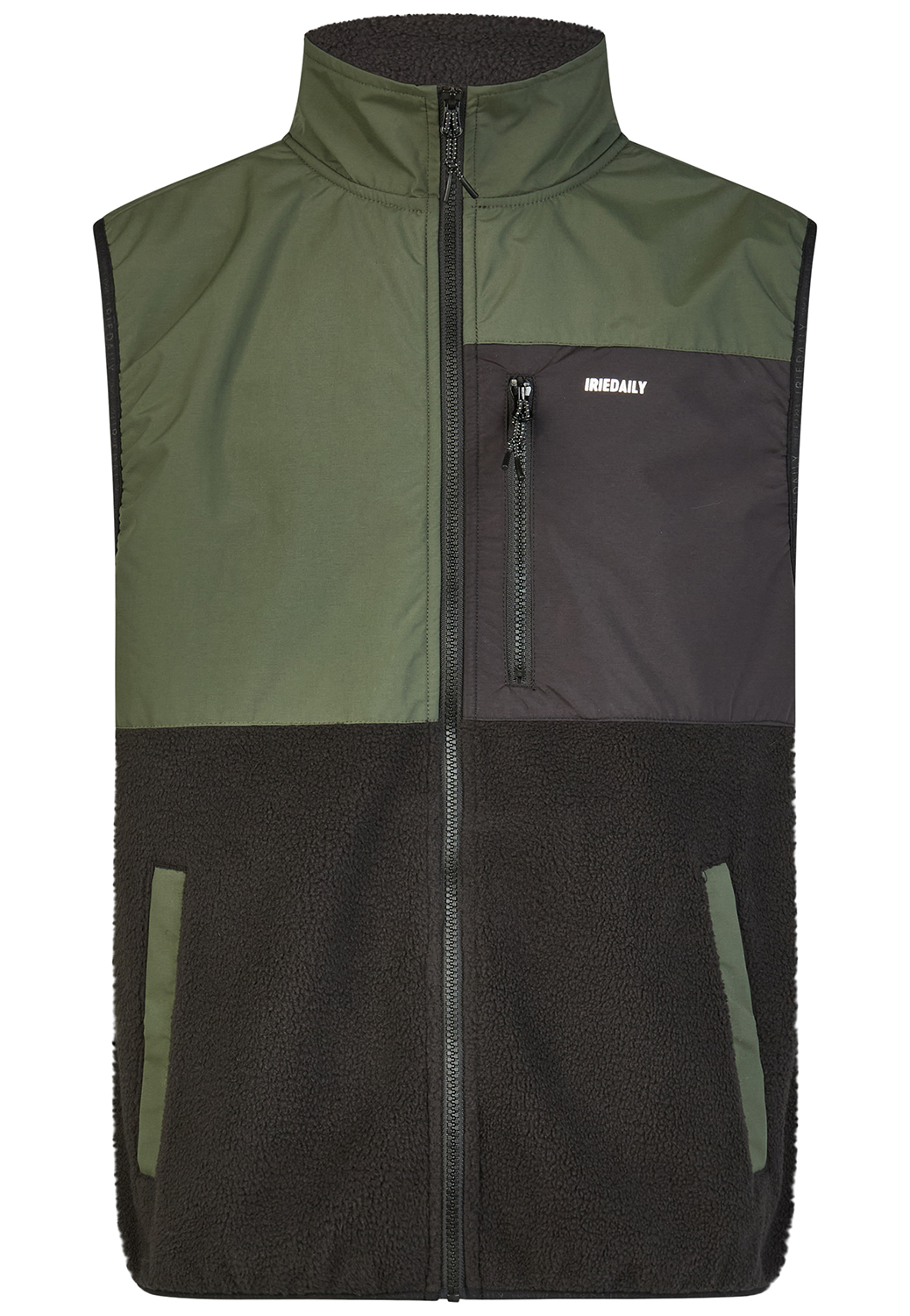 Iriedaily Auf Deck Fleece Weste Night Olive 26485