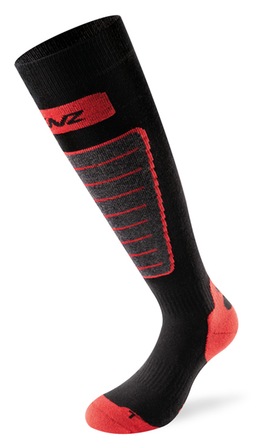 Lenz Skiing 1.0 Socken Black Grey Red 21207 Lenz Skiing 1.0 Socken Black Grey Red 21207