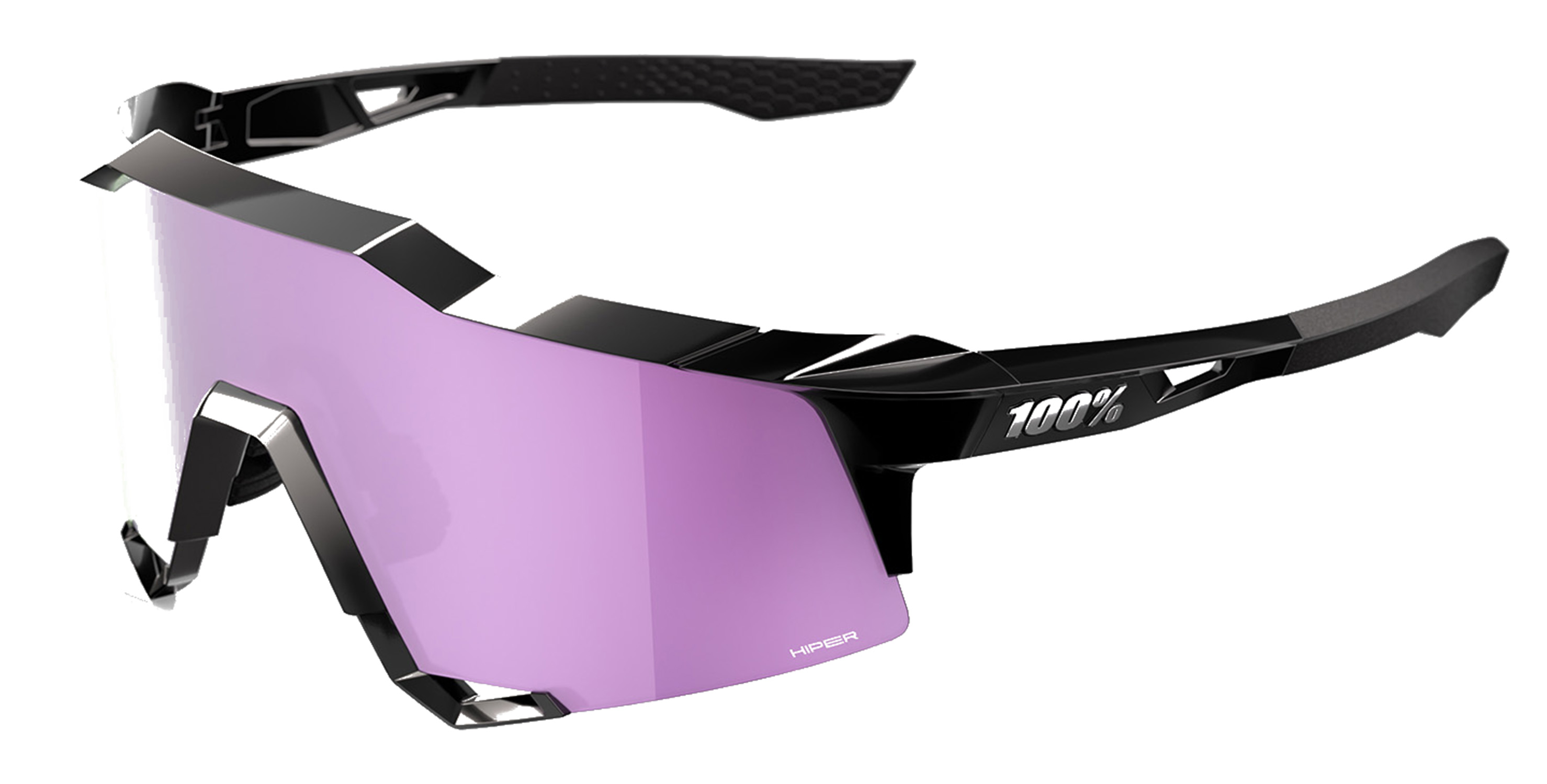 100% Speedcraft Polished Black Hiper Lavender Polarized 26086