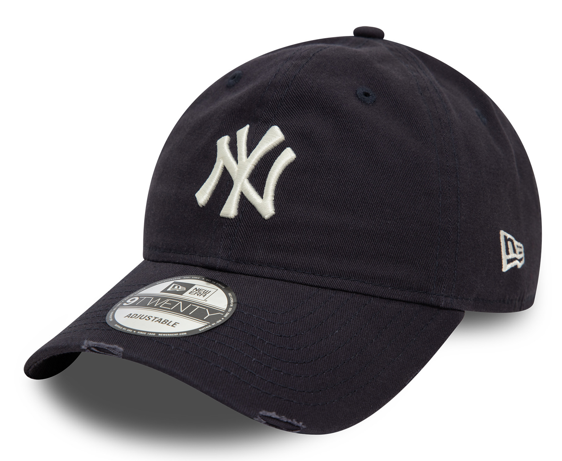 New Era Distressed 9Twenty Cap New York Yankees Navy White 25106