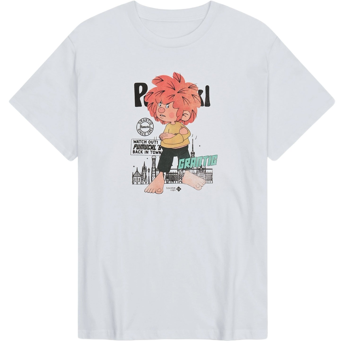 Bavarian Caps Pumuckl´s Back In Town T-Shirt Weiß 25322