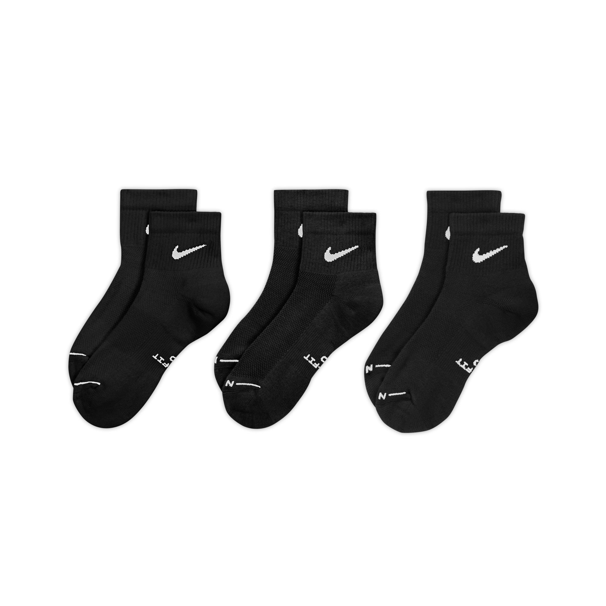 Nike Everyday Elevated Socken 3er Pack Black