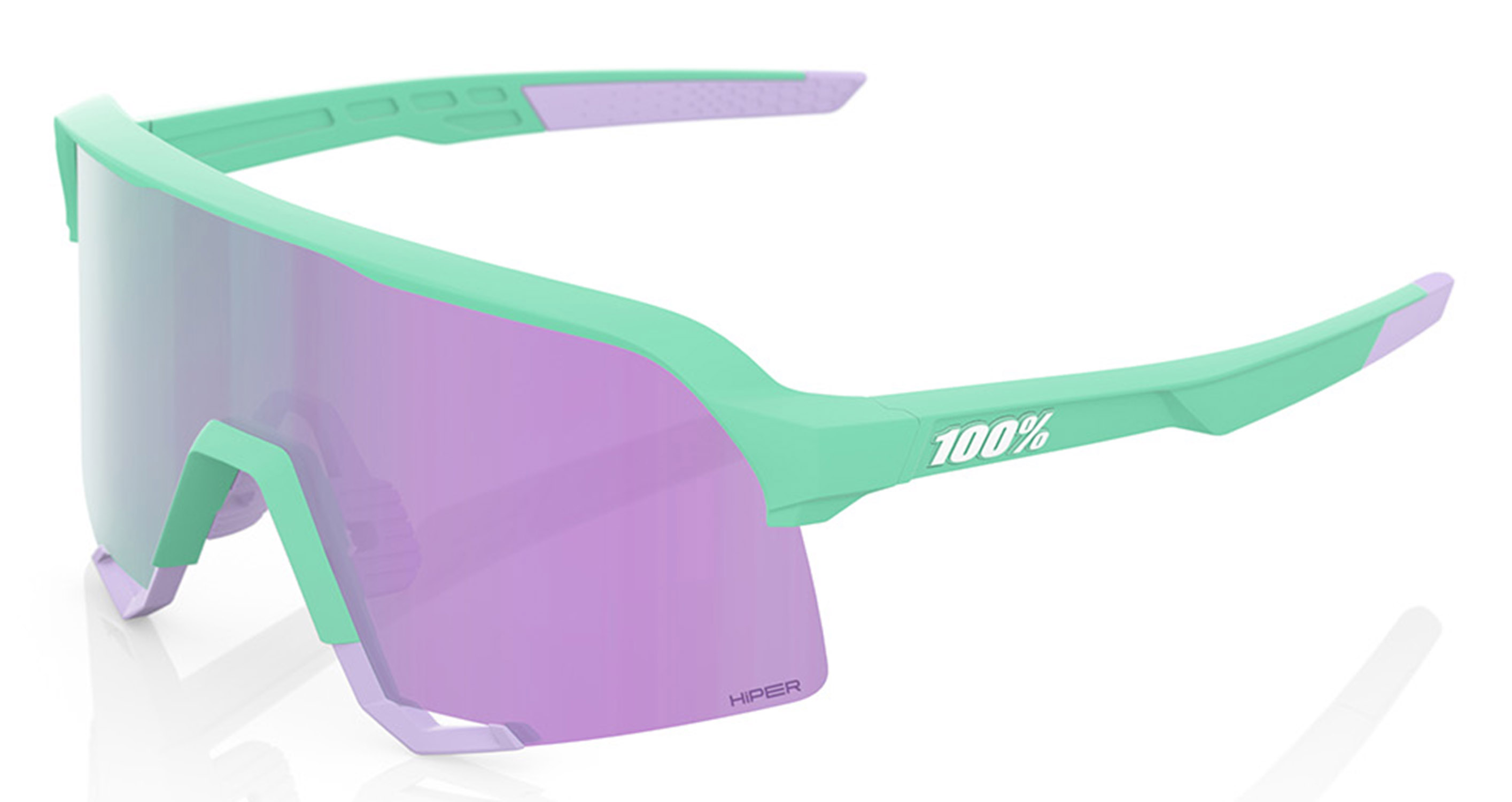 100% S3 Hiper Soft Tact Mint Sonnenbrille 25396 100% S3 Hiper Soft Tact Mint Sonnenbrille 25396