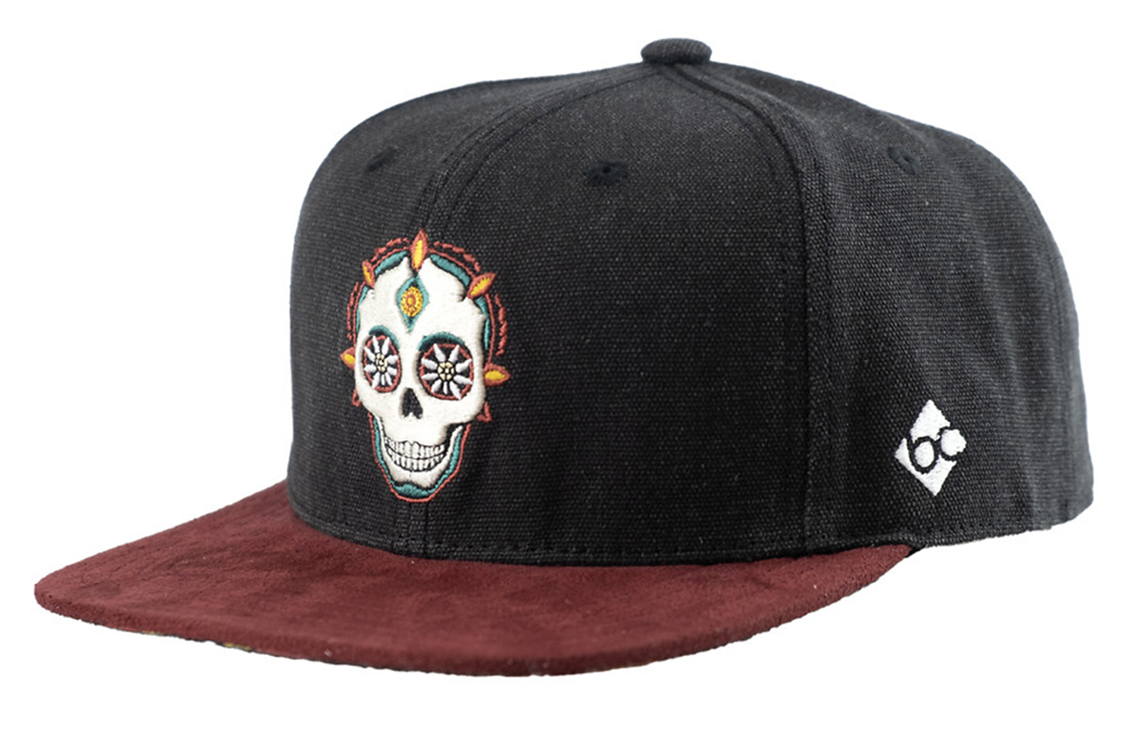 Bavarian Caps Dia de Muertos Schwarz Snapback 25772