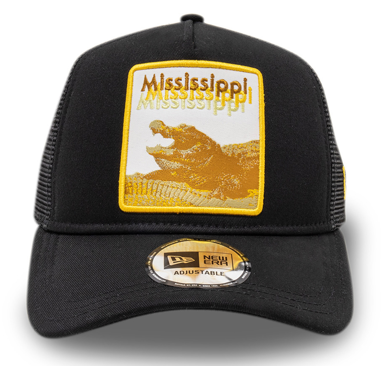 New Era Mississippi Gator 940 Trucker Cap Black 16173