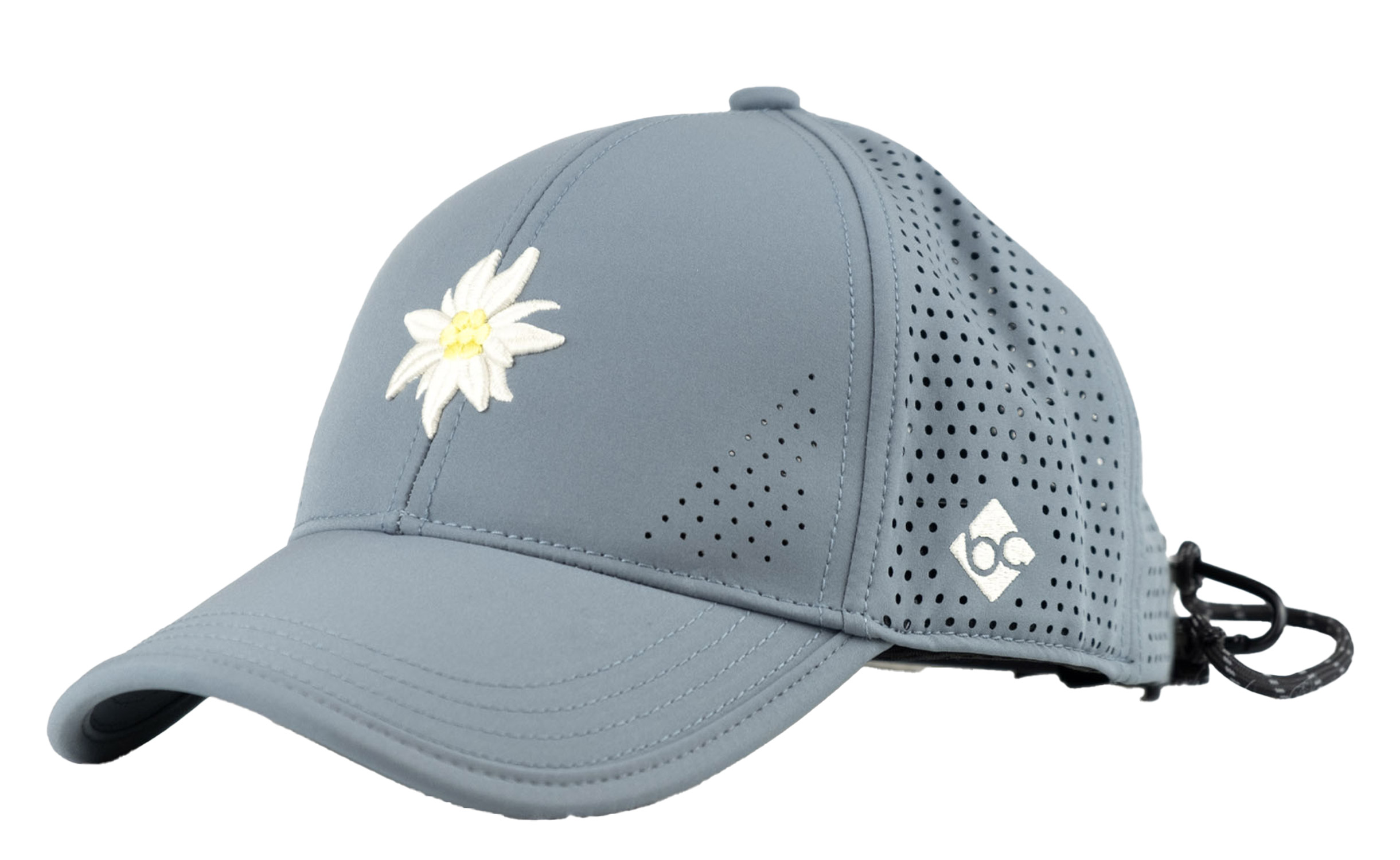 Bavarian Caps Edelweiß Outdoor V2 Grau Blau Curved 25304