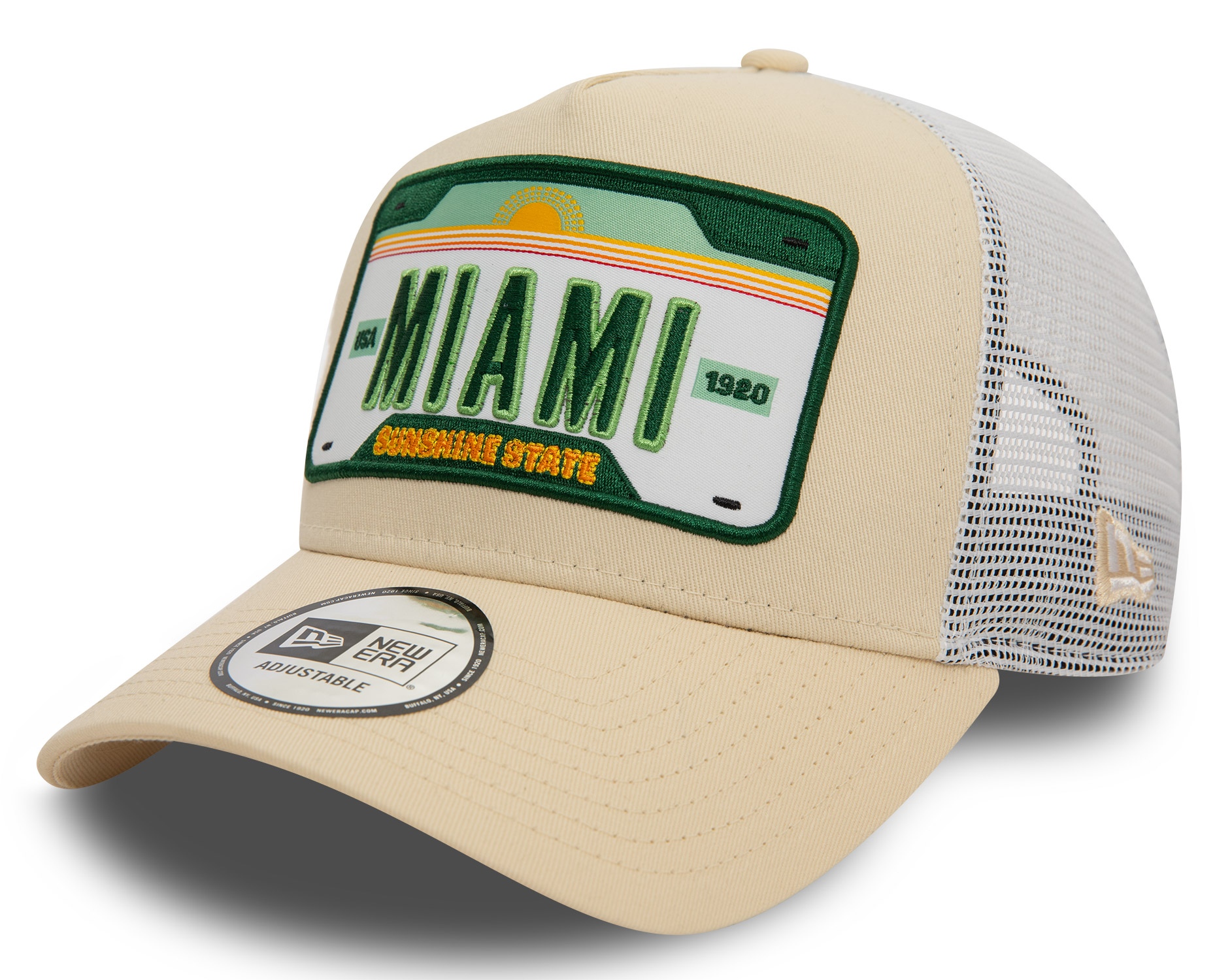 New Era Trucker Cap Miami Beige 24681