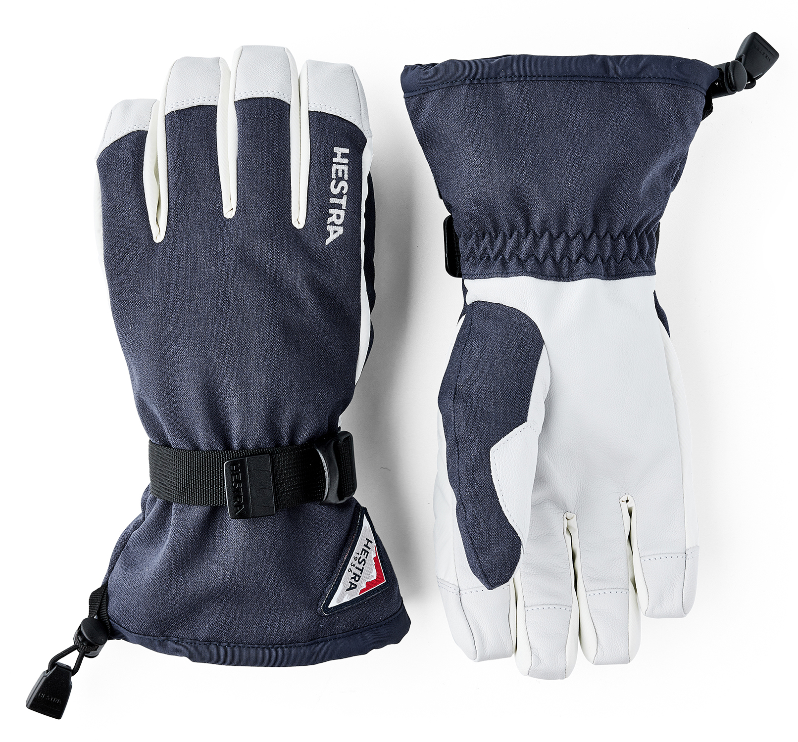 Hestra Powder Gauntlet 5 Finger Handschuh Navy Offwhite 25/26 26029