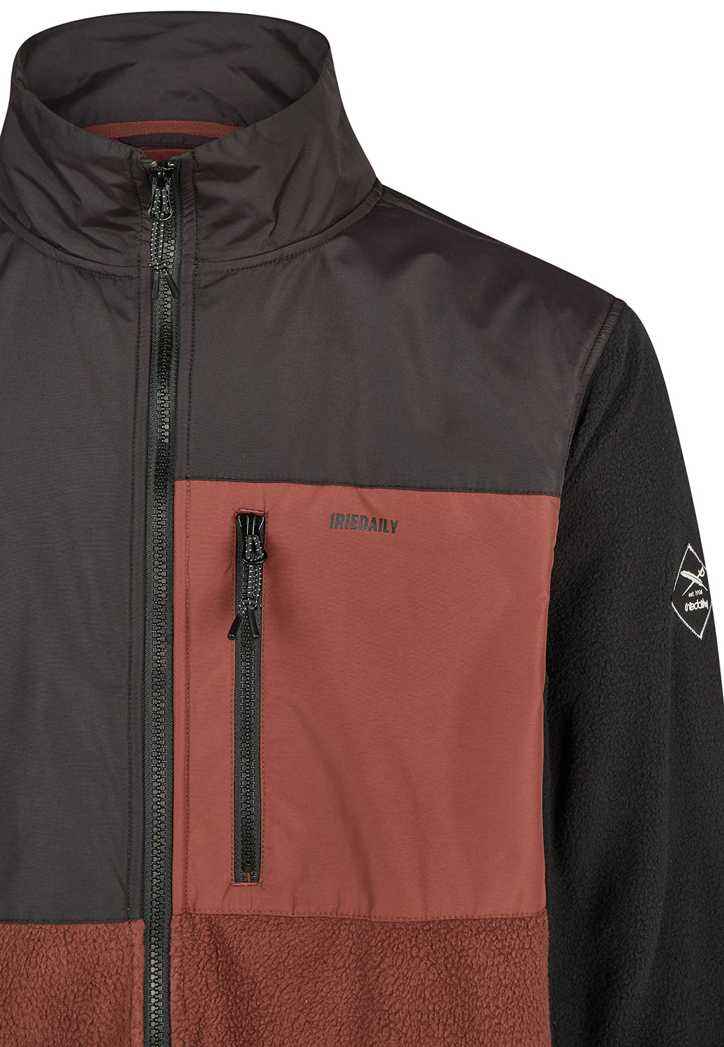 Iriedaily Auf Deck Fleece Jacke Dark Rum