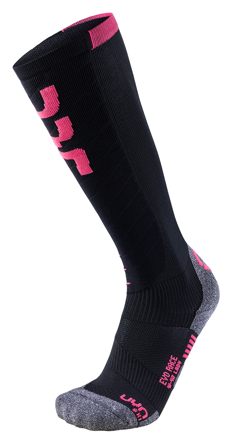 UYN Lady Ski Evo Race Socken Black Pink 20410 UYN Lady Ski Evo Race Socken Black Pink 20410