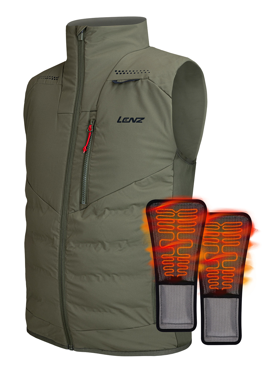 Lenz Heat Vest Weste 3.0 + Heat Pads Olive 26798