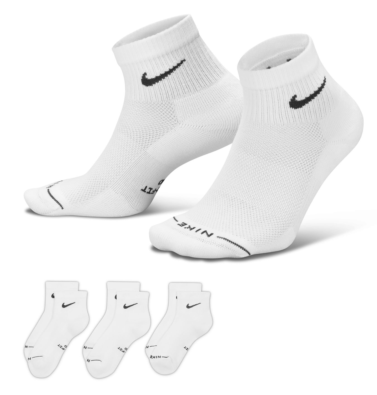 Nike Everyday Elevated Socken 3er Pack White 26459