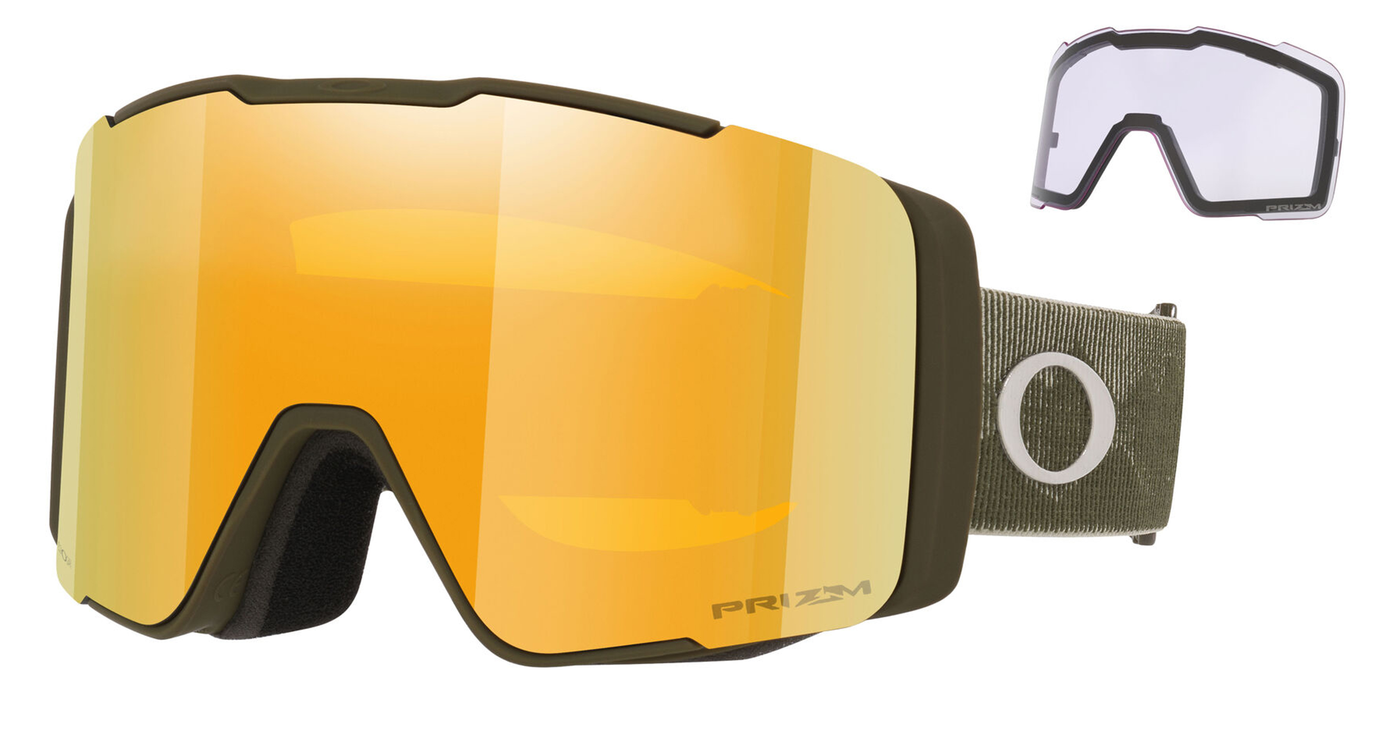 Oakley Line Miner Pro M Matte Dark Sand Mtn Prizm 24k + Prizm Clear 26/27 26759