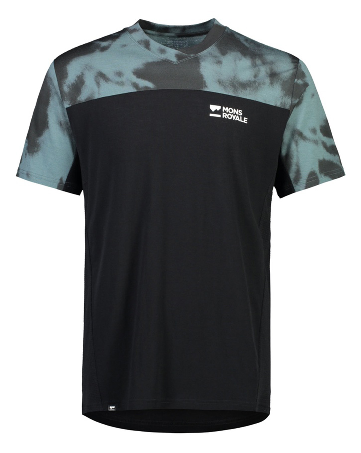 Mons Royale Redwood VT Bike Shirt Sage Tie Dye Black 21518 Mons Royale Redwood VT Bike Shirt Sage Tie Dye Black 21518