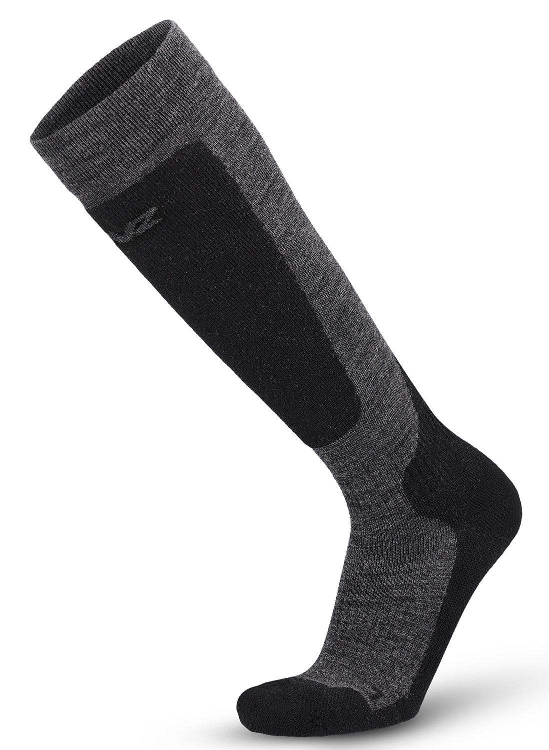 Lenz Merino Winter 3 Skisocken Schwarz Grau 26008