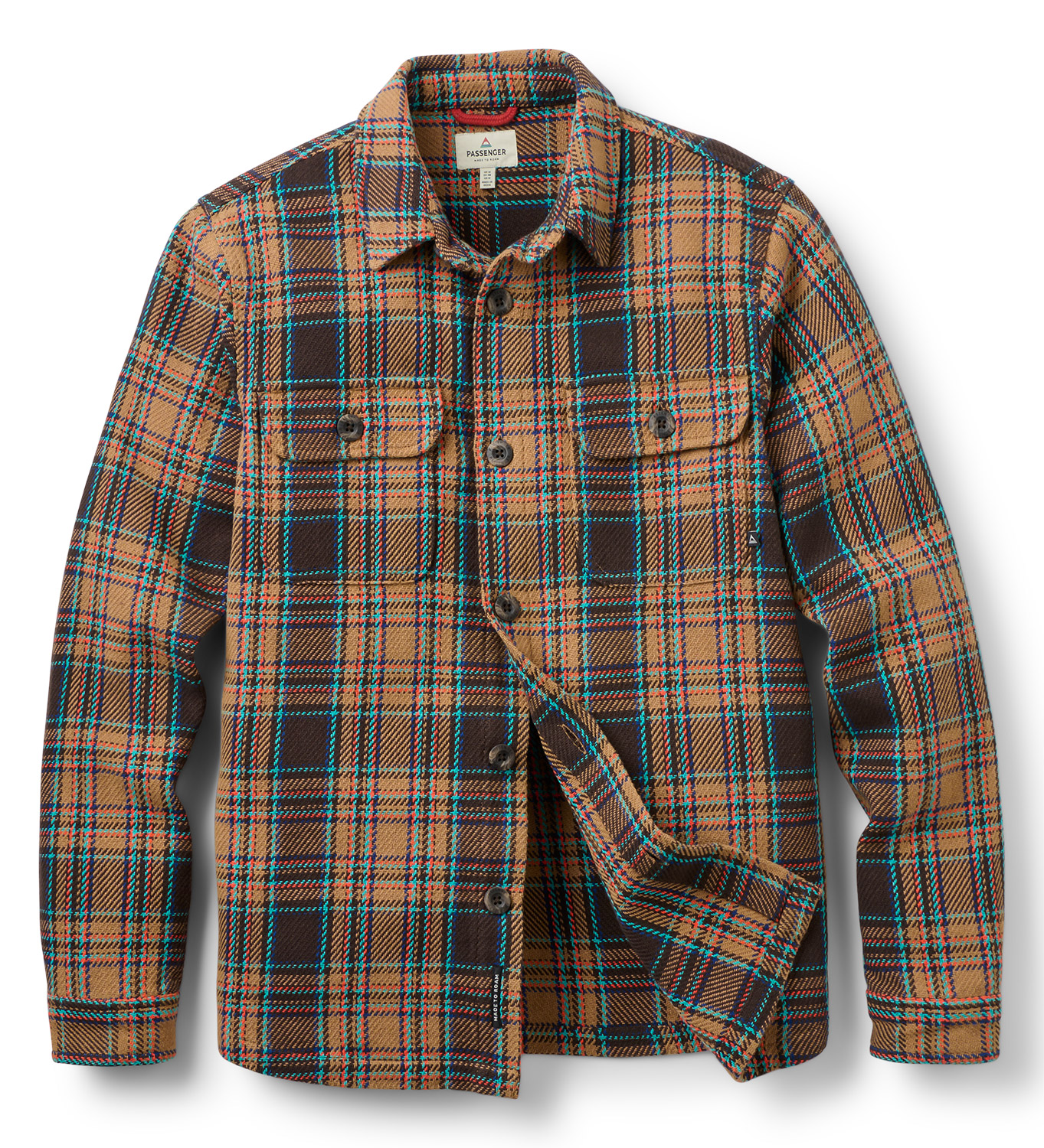 Passenger Island Heavy Twill Hemd Caramel Espresso 26666