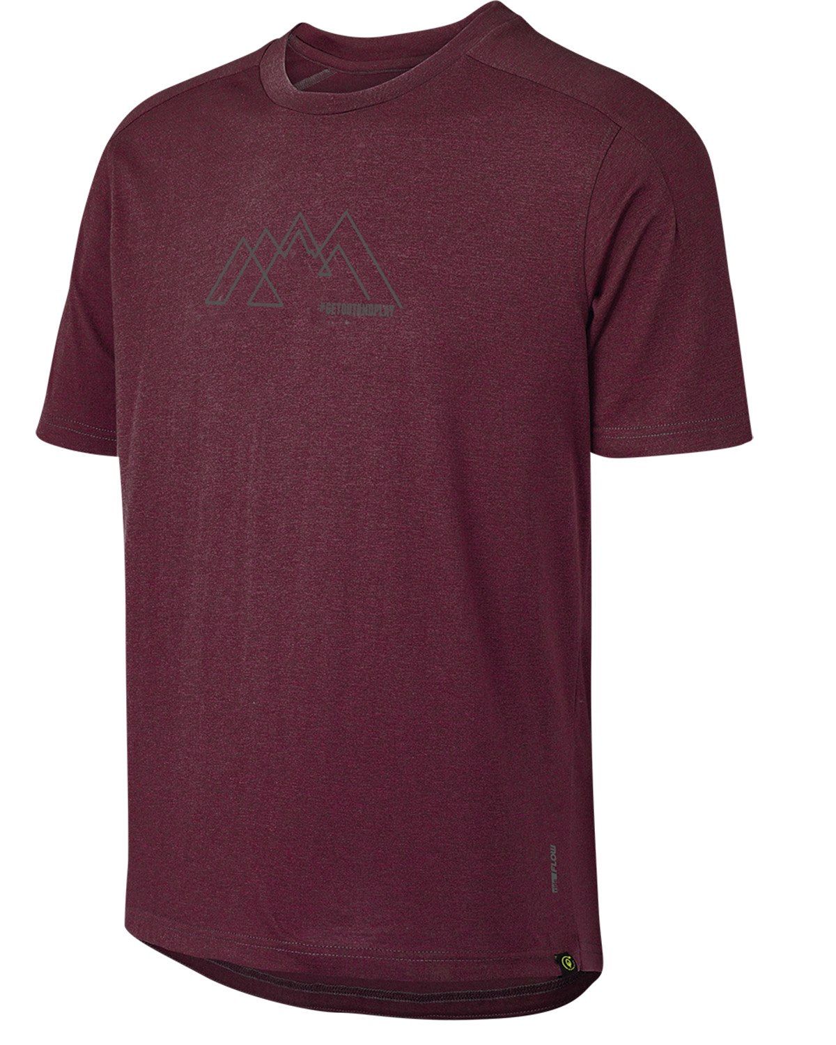 iXS Flow Tech Bike Shirt Mtn Graphic Raisin 21543 iXS Flow Tech Bike Shirt Mtn Graphic Raisin 21543