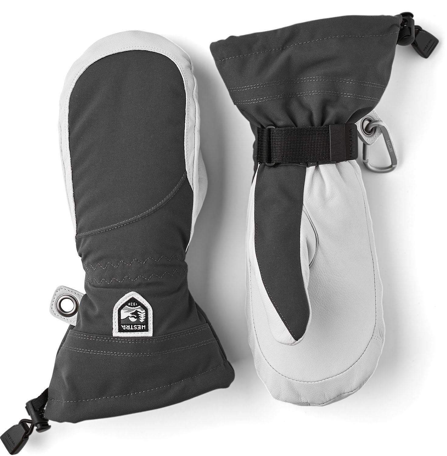 Hestra Heli Ski Damen Fäustling Grey Offwhite 24/25 22422 Hestra Heli Ski Damen Fäustling Grey Offwhite 24/25 22422