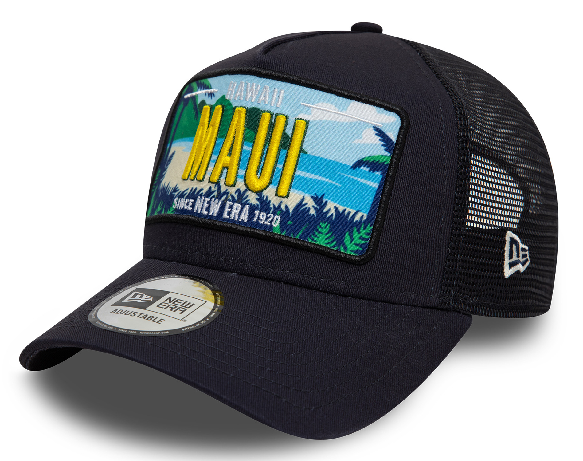 New Era License Plate Trucker Cap Hawaii Maui Navy 25185