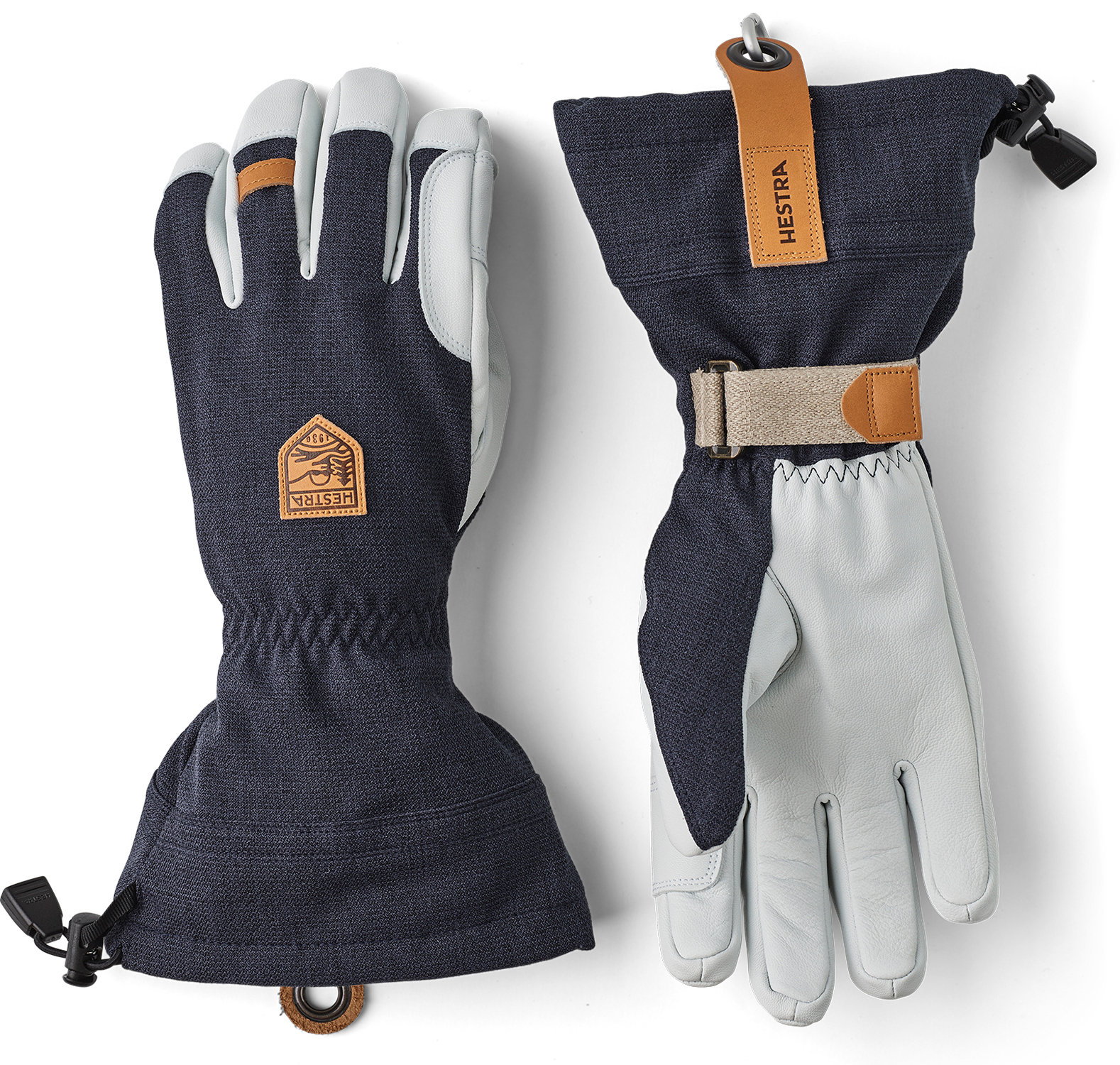 Hestra Army Leather Patrol Gauntlet Handschuh Navy 25/26 26028