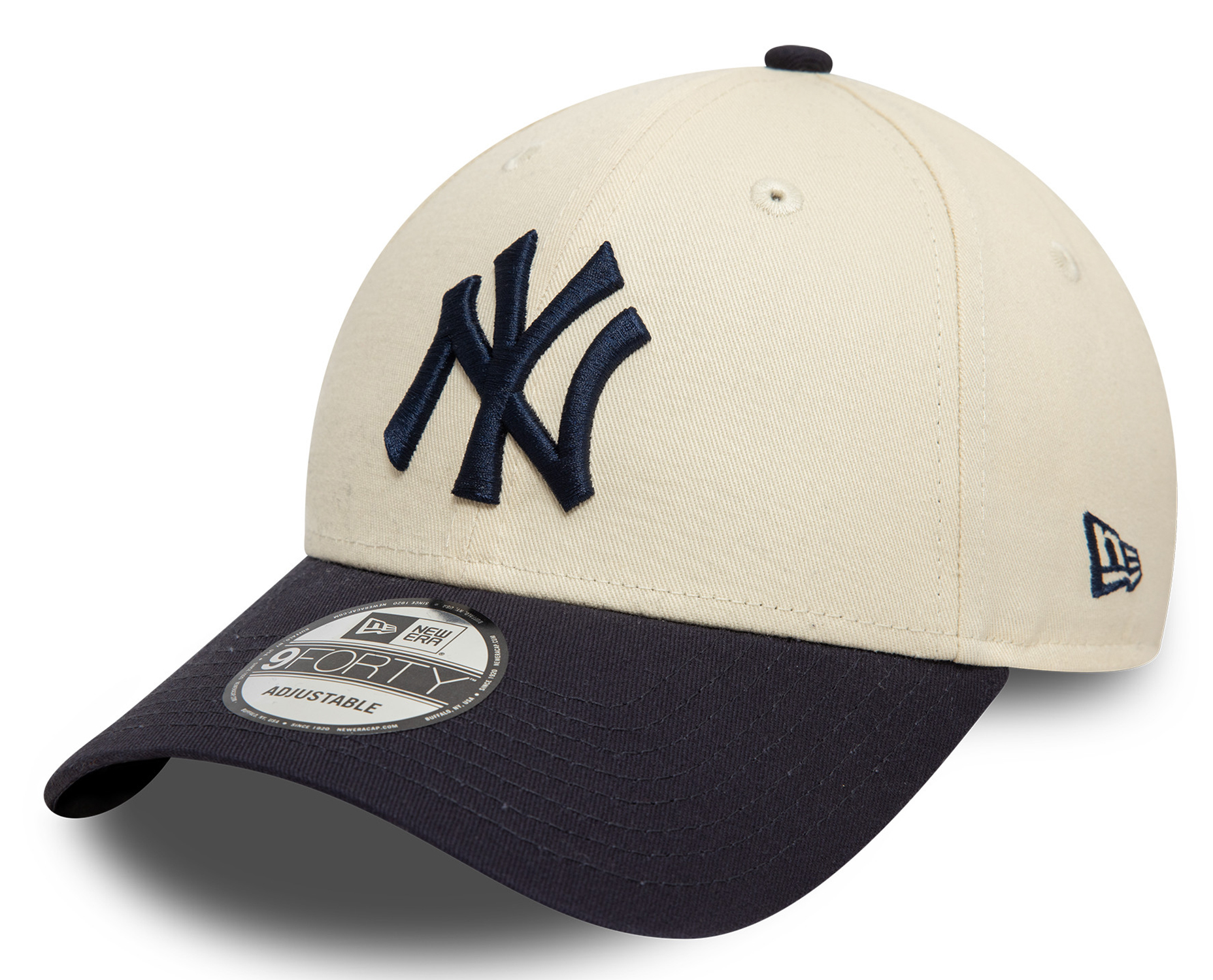 New Era Colour Block 9Forty Cap New York Yankees Beige 25047