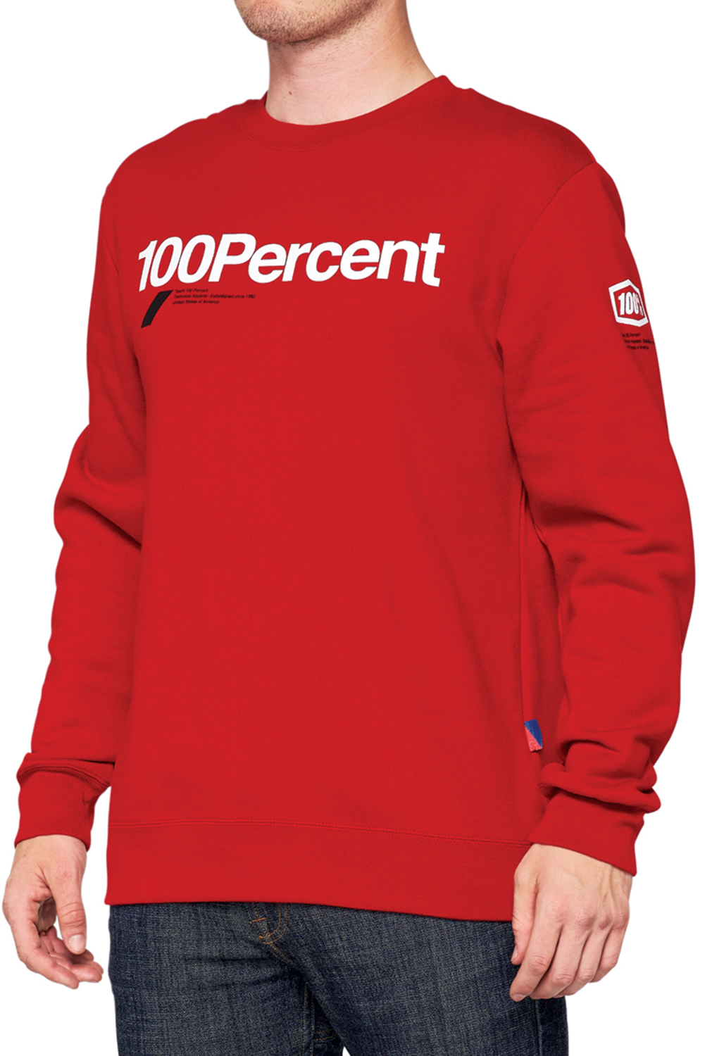 100% Manifesto Crewneck Sweatshirt Chilli Pepper 26036